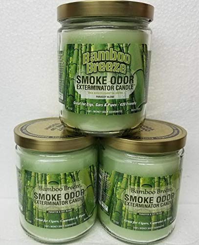 SmokeOdorExterminator13ozJarCandle_BambooBreezeSetof3Candles