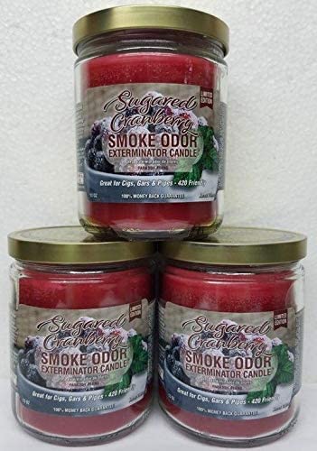 SmokeOdorExterminator13ozJarCandlesSugaredCranberry_3_SetofThreeCandles1