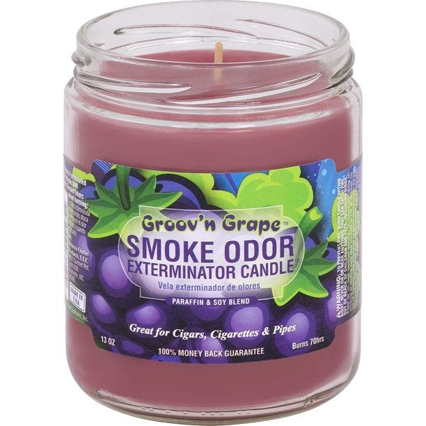 SmokeOdorExterminatorCandle13ozjar_Groov_nGrape