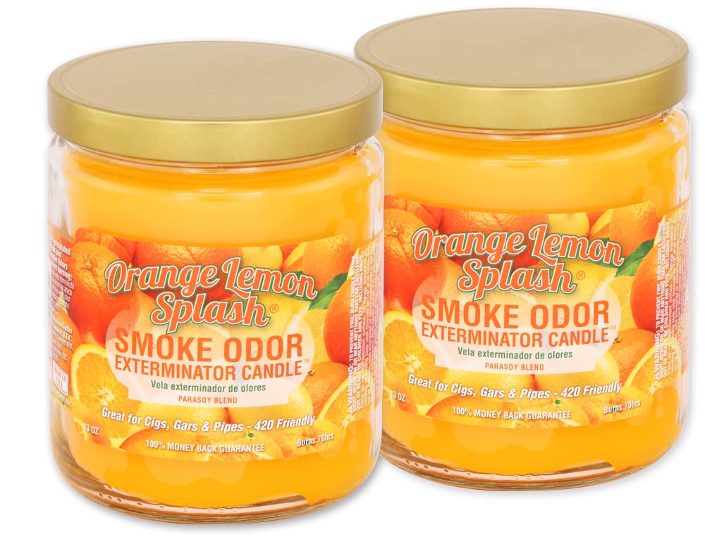 SmokeOdorExterminatorCandleOrangeLemonSplash13oz-2Pack