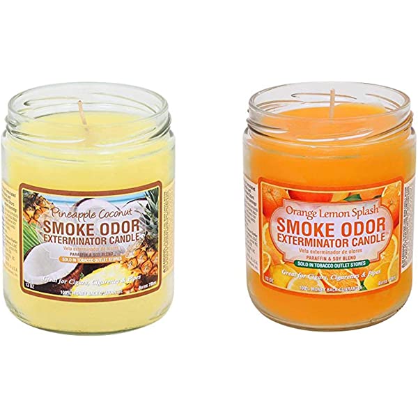 SmokeOdorExterminatorCandle_Pineapple_Coconut13Ozwith13OzCandleCinnamonApple