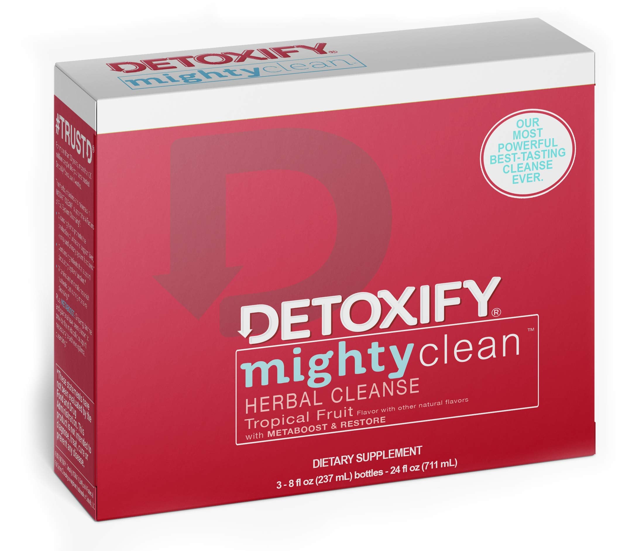 DetoxifyMightyCleanHerbalCleanse_Tropical_3_x8ozBottles_FormulatedHerbalCleanse_4FactorFullCleansingSystem_PlusSticker_1