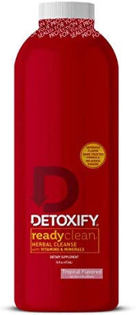 Detoxify_ReadyCleanHerbalCleanse_Tropical_16oz_ProfessionallyFormulatedHerbalDetoxDrink_EnhancedwithMilkThistleSeedExtract_BurdockRootExtract_PlusSticker.1