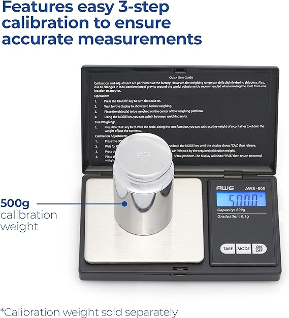 AMERICANWEIGHSCALESAWS-600DigitalPocketWeightScale4