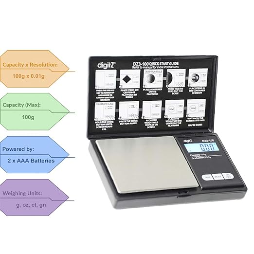 AMERICANWEIGHSCALESDigitZDZSeriesSmallDigitalScalesHerb_Food_JewelryandKitchenScale_PortableTravelFoodScale_BatteryIncluded_150gx0.01g1