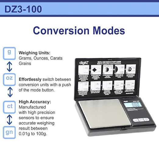 AMERICANWEIGHSCALESDigitZDZSeriesSmallDigitalScalesHerb_Food_JewelryandKitchenScale_PortableTravelFoodScale_BatteryIncluded_150gx0.01g2