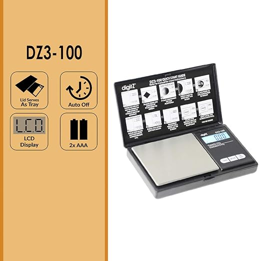 AMERICANWEIGHSCALESDigitZDZSeriesSmallDigitalScalesHerb_Food_JewelryandKitchenScale_PortableTravelFoodScale_BatteryIncluded_150gx0.01g3