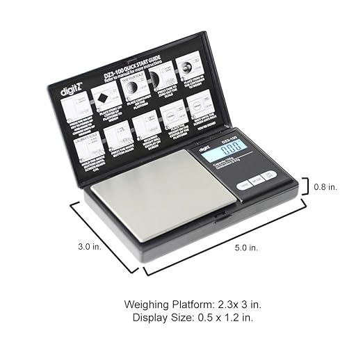 AMERICANWEIGHSCALESDigitZDZSeriesSmallDigitalScalesHerb_Food_JewelryandKitchenScale_PortableTravelFoodScale_BatteryIncluded_150gx0.01g4