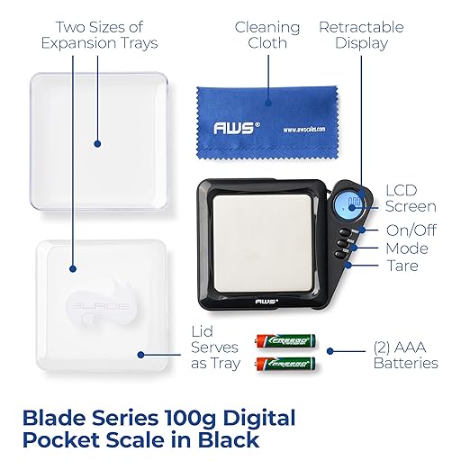 AMERICANWEIGHSCALESDigitalPocketWeightScalewithRetractableDisplay1