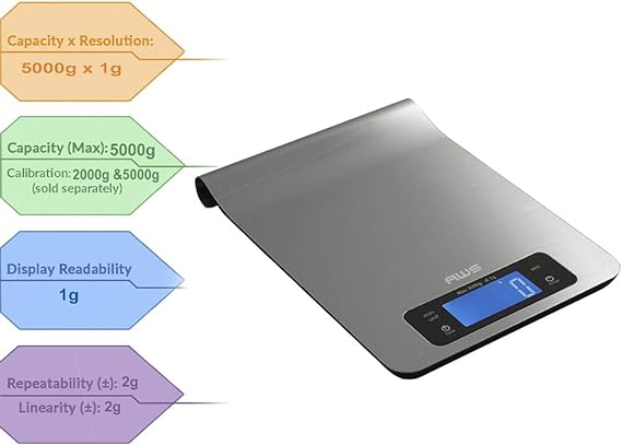 AMERICANWEIGHSCALESEP5KGEpsilonDigitalKitchenScale1