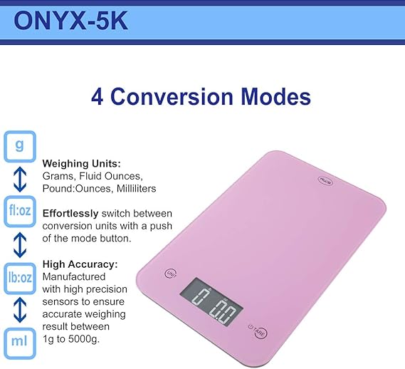 AMERICANWEIGHSCALESOnyxSeriesDigitalMultifunctionKitchenWeightScale2