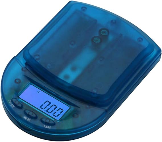 AMERICANWEIGHSCALESSBCMSeriesPrecisionDigitalPocketWeightScale-650Gx0.1G_ClearBlue