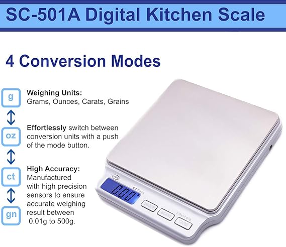 AMERICANWEIGHSCALESSCSeriesPrecisionDigitalFoodKitchenWeightScale_Silver_500x0.01G_SC-501-A_1