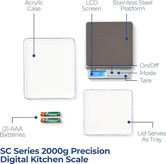 AMERICANWEIGHSCALESSCSeriesPrecisionDigitalKitchenWeightScale1