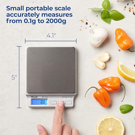 AMERICANWEIGHSCALESSCSeriesPrecisionDigitalKitchenWeightScale2