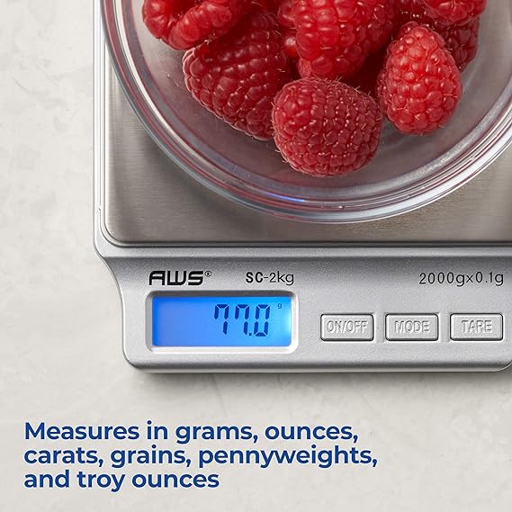 AMERICANWEIGHSCALESSCSeriesPrecisionDigitalKitchenWeightScale3