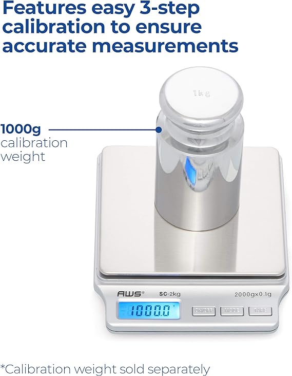 AMERICANWEIGHSCALESSCSeriesPrecisionDigitalKitchenWeightScale4