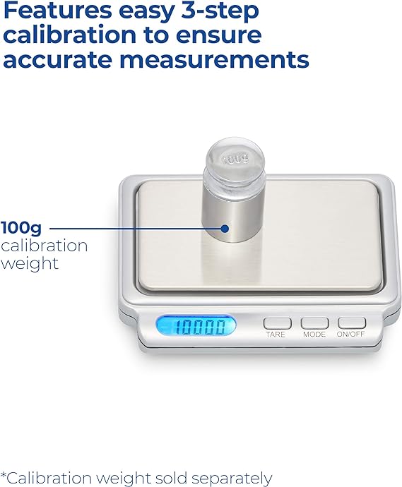 AMERICANWEIGHSCALESSCardSeriesHighPrecisionLCDMiniPocketWeightScale-100X0.01G_Silver_4