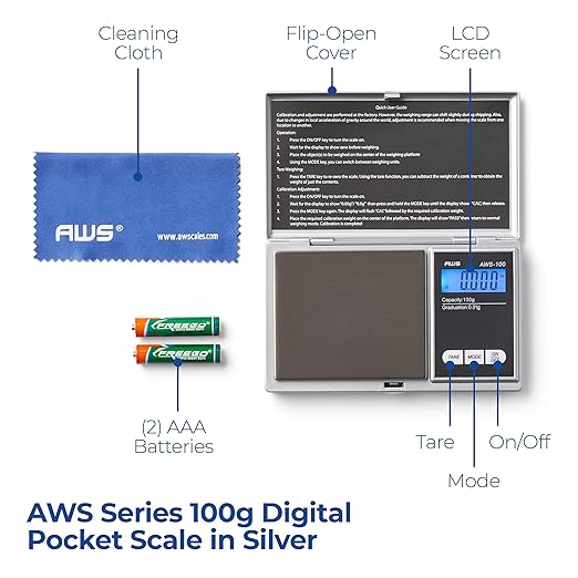 AMERICANWEIGHSCALESSeriesDigitalPocketWeightScale100gx0.01g_Silver_1