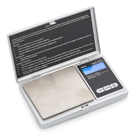 AMERICANWEIGHSCALESSeriesDigitalPocketWeightScale1kgx0.1g_Silver_AWS-1KG-SIL