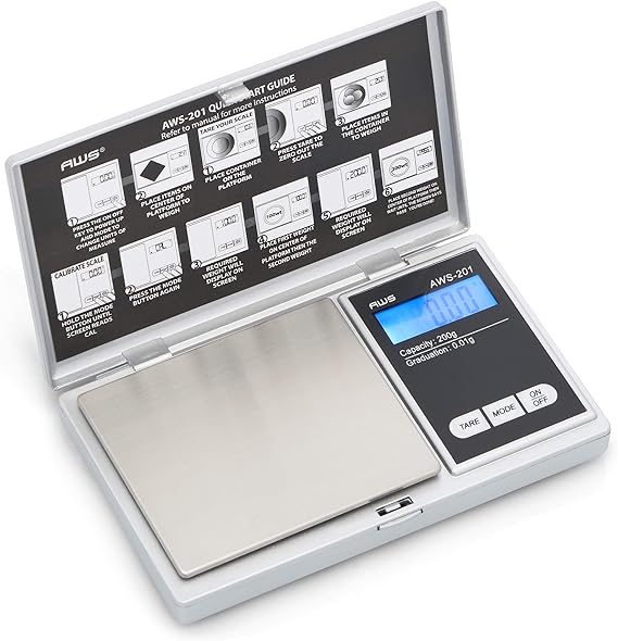 AMERICANWEIGHSCALESSeriesDigitalPocketWeightScale200gx0.01g_Silver_AWS-201-SIL