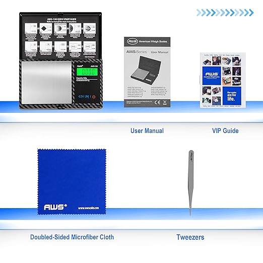 AmericanWeighScalesAWSSeries1200gramCarbonfiberDigitalPocketScale1200GX0.1G_Blue_5