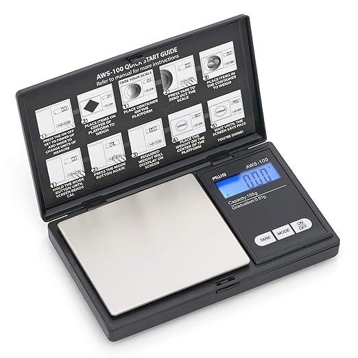 AmericanWeighScalesAWSSeriesDigitalPocketWeightScale100gx0.01g_Black_AWS-100-CAL-CalibrationWeightIncluded