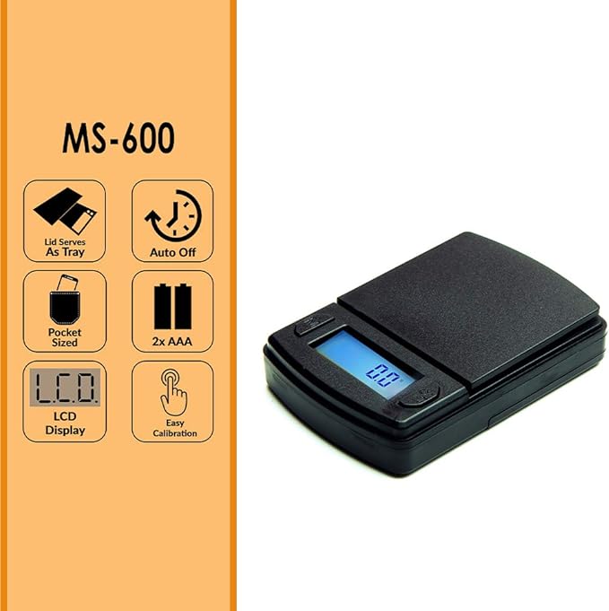 AmericanWeighScalesFastWeighMSSeriesPrecisionDigitalPocketWeightScale_600Gx0.1G_MS-600-BLK_2