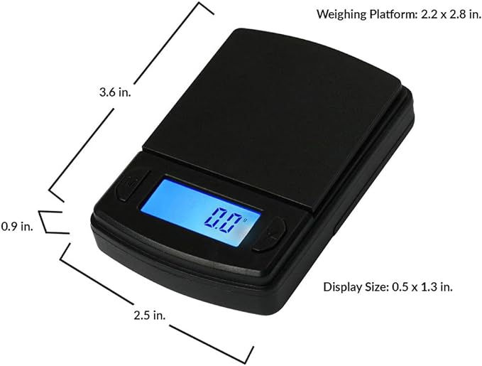 AmericanWeighScalesFastWeighMSSeriesPrecisionDigitalPocketWeightScale_600Gx0.1G_MS-600-BLK_4