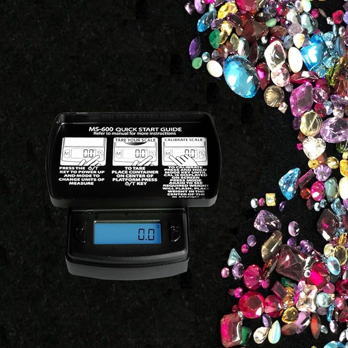 AmericanWeighScalesFastWeighMSSeriesPrecisionDigitalPocketWeightScale_600Gx0.1G_MS-600-BLK_6