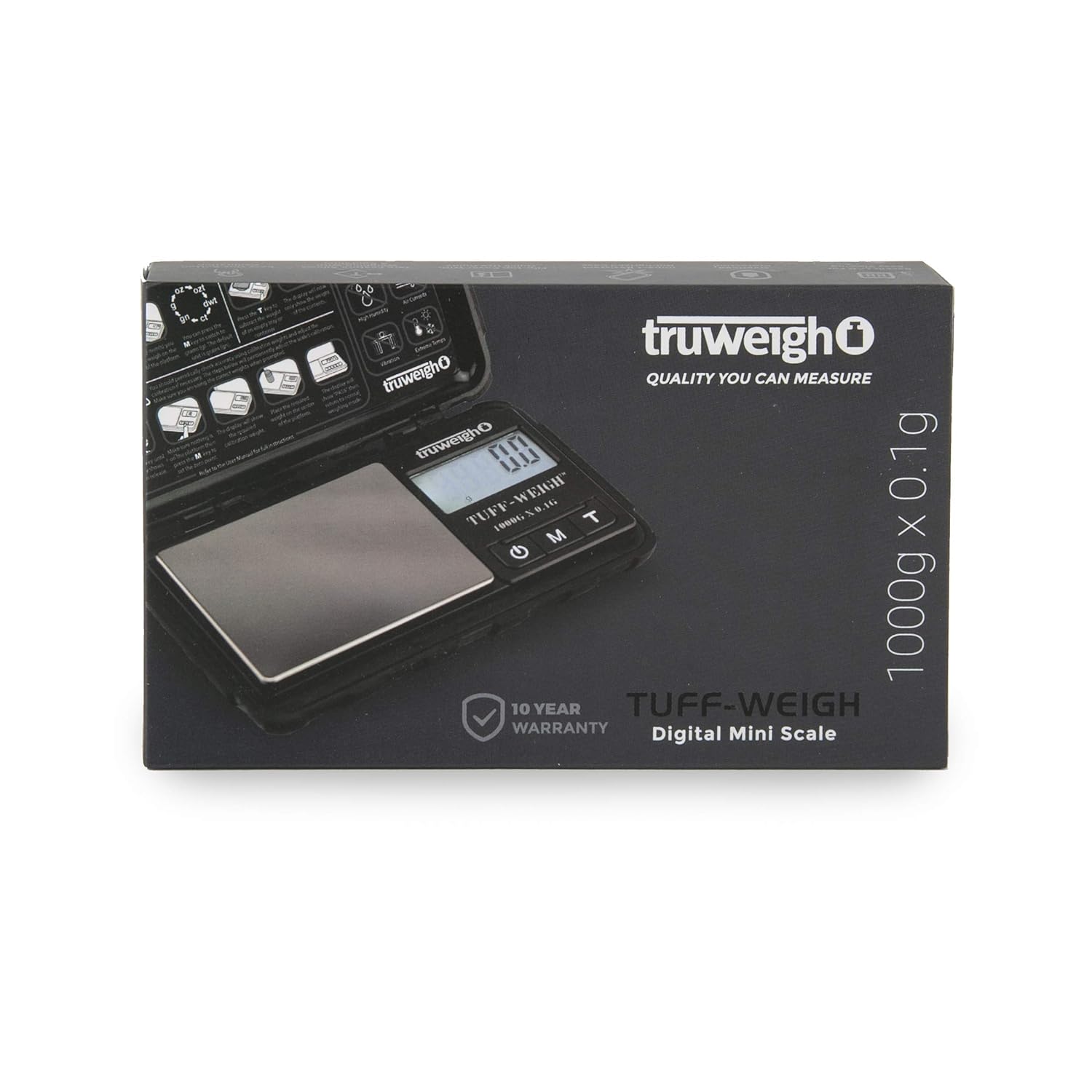 TruweighTUFFWEIGHDigitalMiniScale1000gx0.1g-BlackBlack6